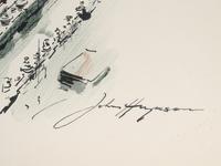 A Pair of Color Lithographs by John Haymson (American, 1902-1980)