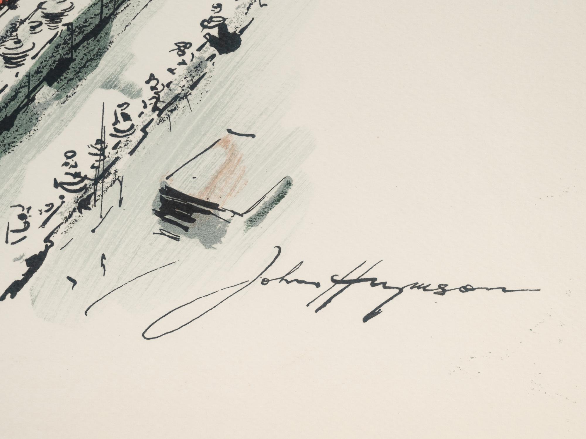 A Pair of Color Lithographs by John Haymson (American, 1902-1980)