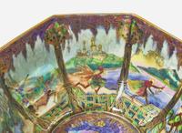 A Small Wedgwood Black Fairyland Lustre Octagonal Bowl, UK, 1920s