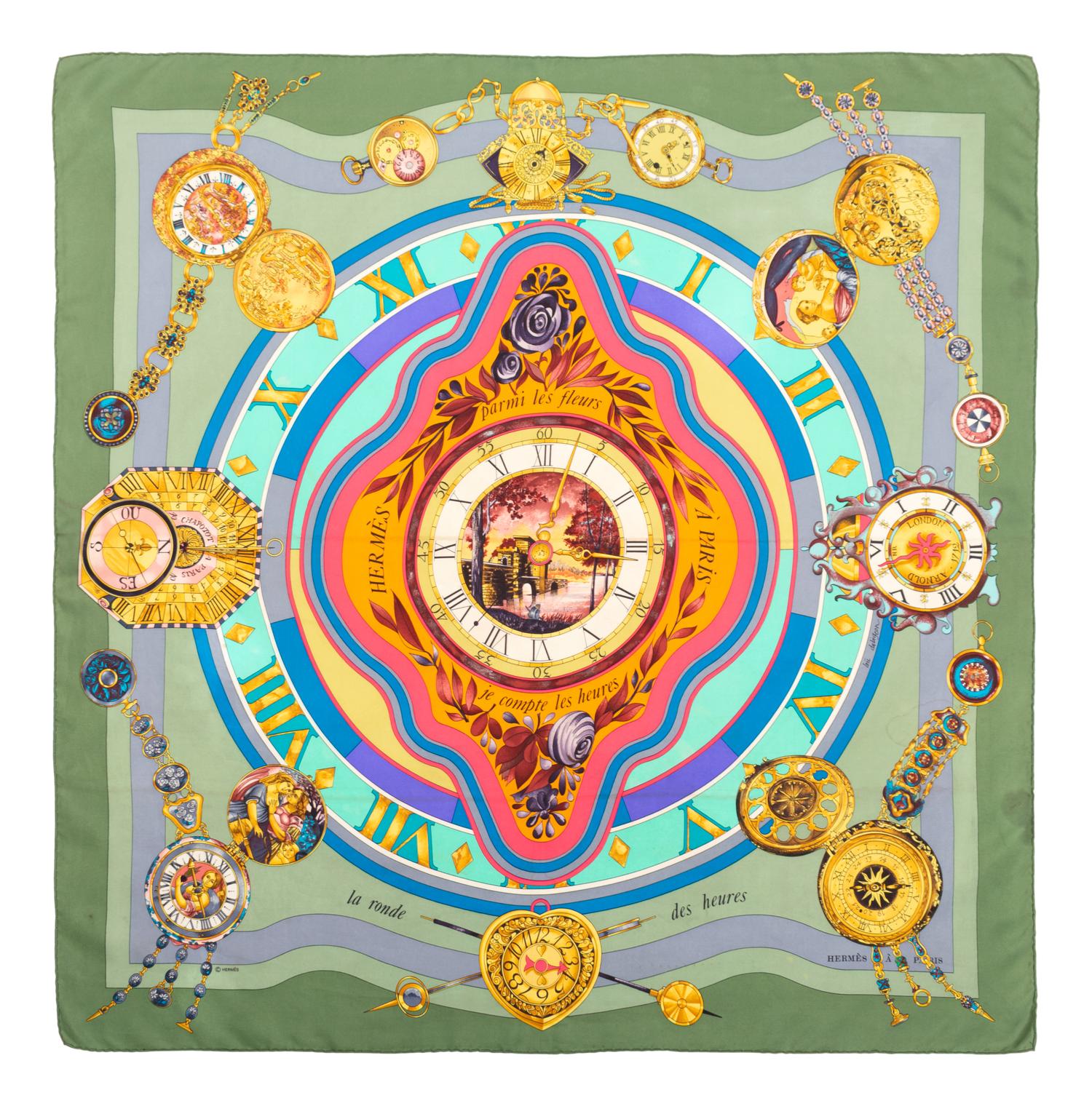 Three Hermès 90cm Silk Scarves