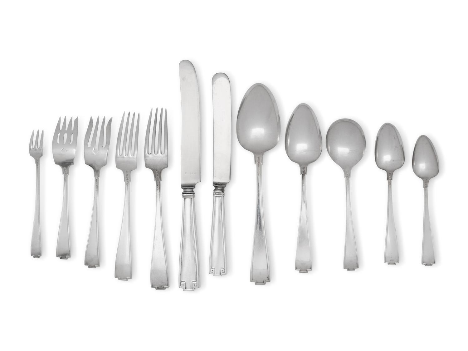 An American Silver Flatware Service