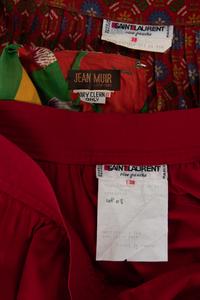 Three Vintage Designer Summer Ensembles; Two Yves Saint Laurent, One Jean Muir, 1970-80s