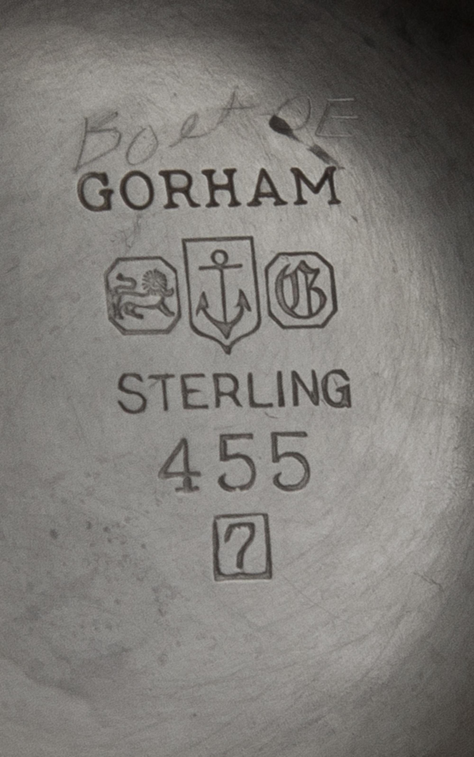 An American Silver Six-Piece Tea and Coffee Service, Gorham Mfg. Co., Providence, RI, 1947, Puritan pattern, comprising a water kettle