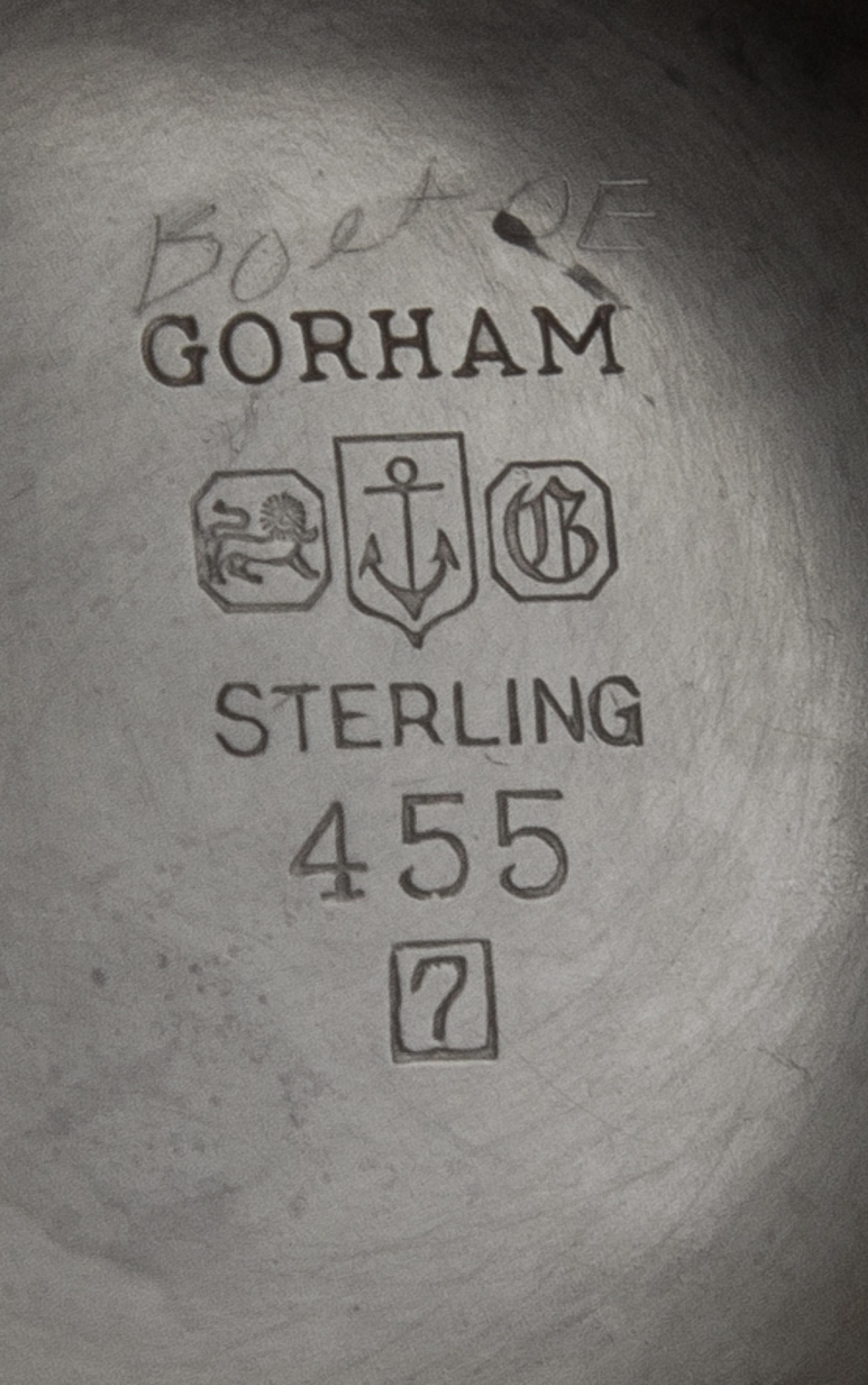 An American Silver Six-Piece Tea and Coffee Service, Gorham Mfg. Co., Providence, RI, 1947, Puritan pattern, comprising a water kettle