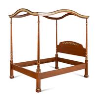 A Julia Gray Ltd. Polychrome Decorated Tester Bed