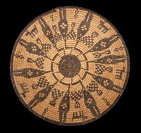 An Apache Pictorial Basket Diameter 12 inches. — EARLY 20TH CENTURY
