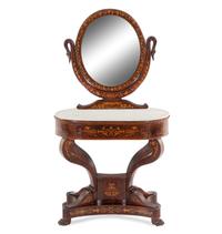 A Continental Marquetry Dressing Table