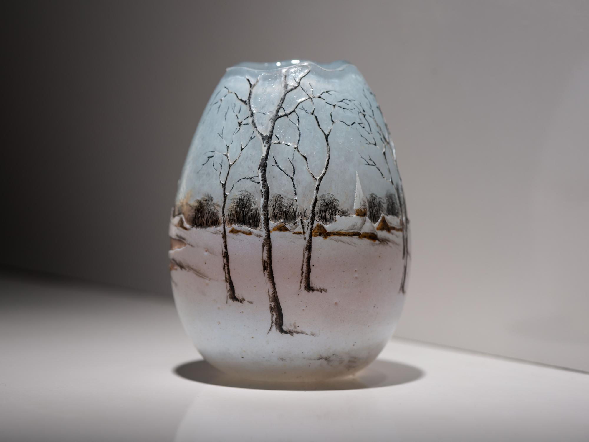 Dutch Winter Scene Broken Egg