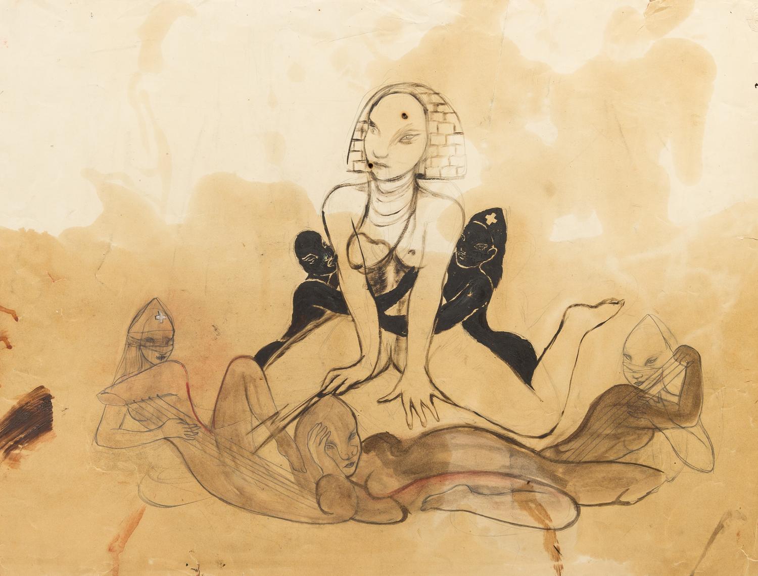 Rita Ackermann, (Hungarian, b. 1968), Control/Stains, 2007
