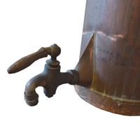 A Copper and Iron Vessel, Lisotto Grappa Distillery 11" W x 14" D x 32" H — Italy, 20th Century