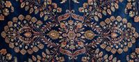 An Indian Persian Design Wool Rug — 20th Century