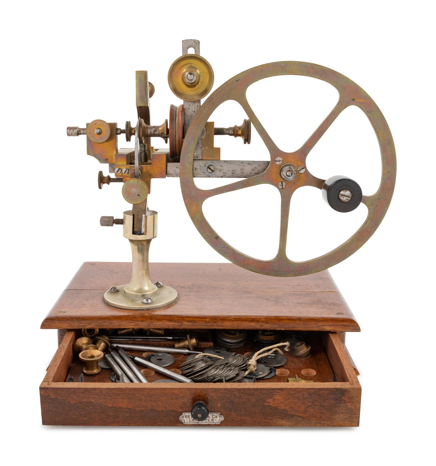 A Swiss Brass and Steel Watch Maker's Rounding Up Tool