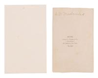 [EARLY PHOTOGRAPHY]. A group of CDVs and ephemera identified to American photographer Charles D. Fredericks.