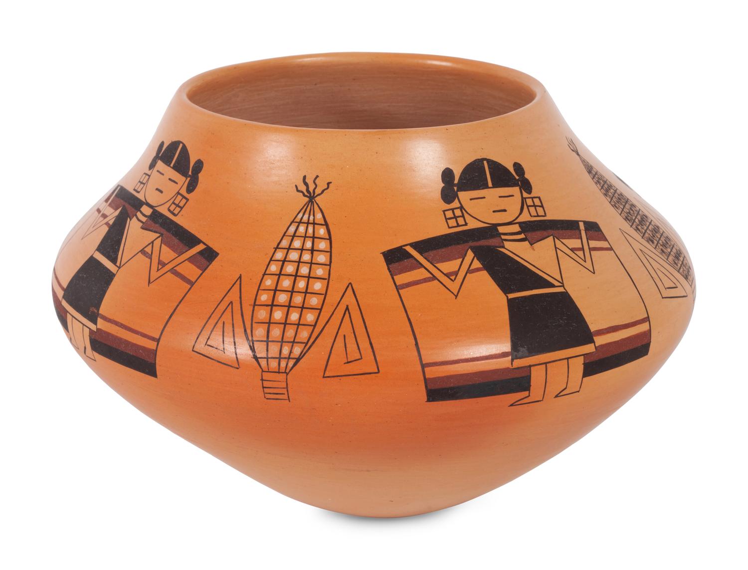 Pottery Jar, with Maidens and Ears of Corn