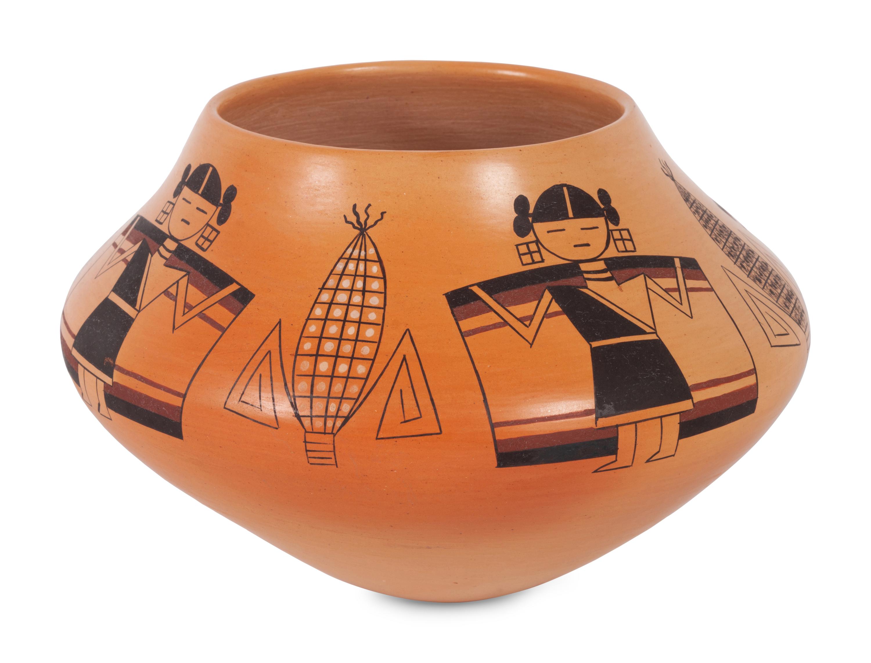 Pottery Jar, with Maidens and Ears of Corn