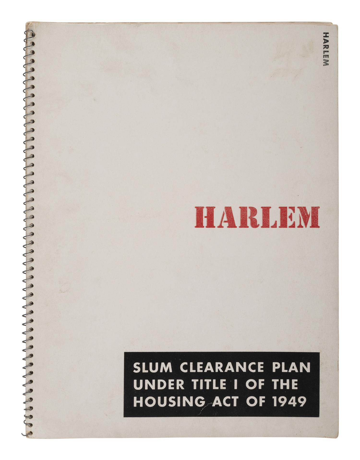 [CIVIL RIGHTS]. Harlem and North Harlem "Slum Clearance Plan" booklets. New York, NY: 1951.