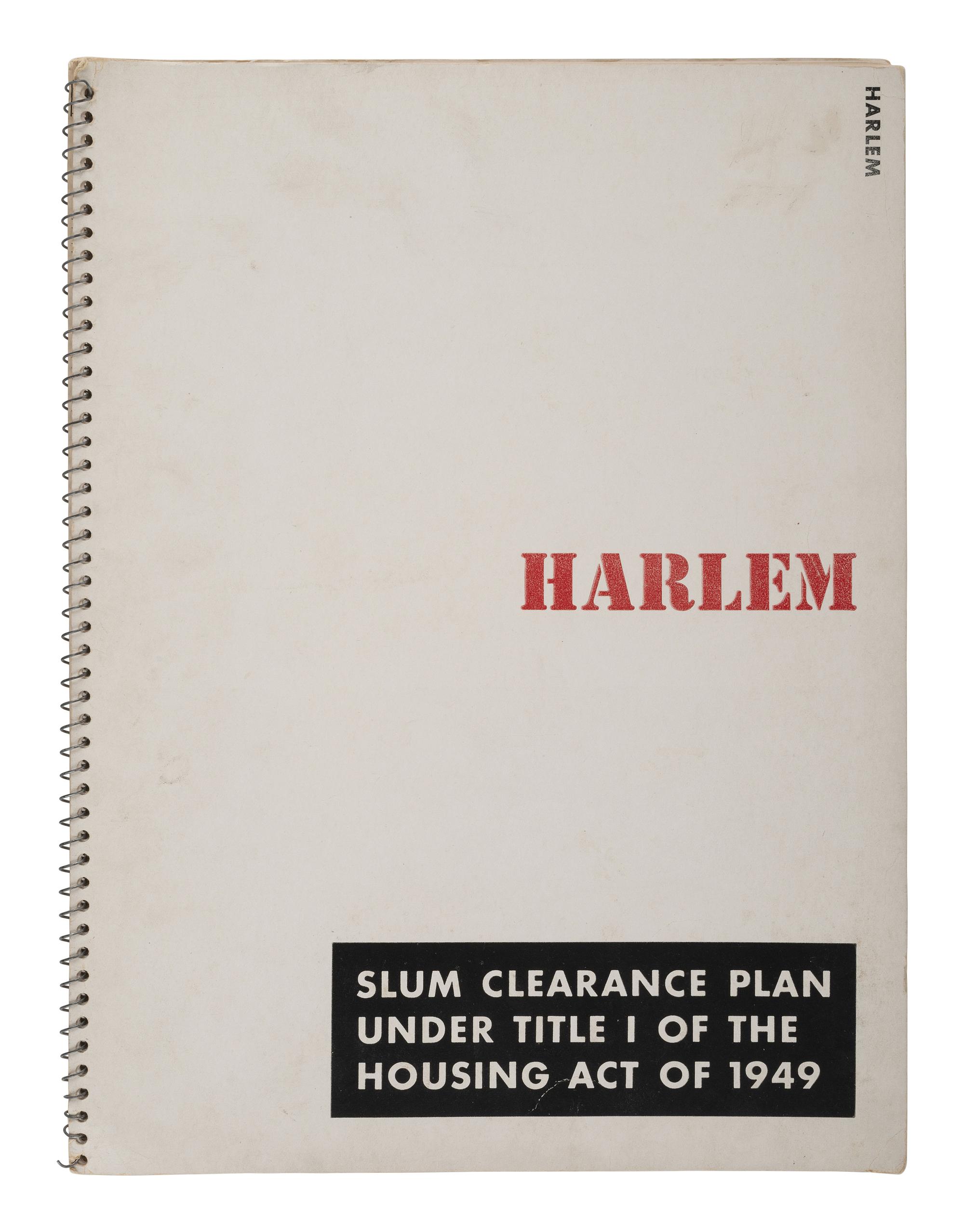 [CIVIL RIGHTS]. Harlem and North Harlem "Slum Clearance Plan" booklets. New York, NY: 1951.