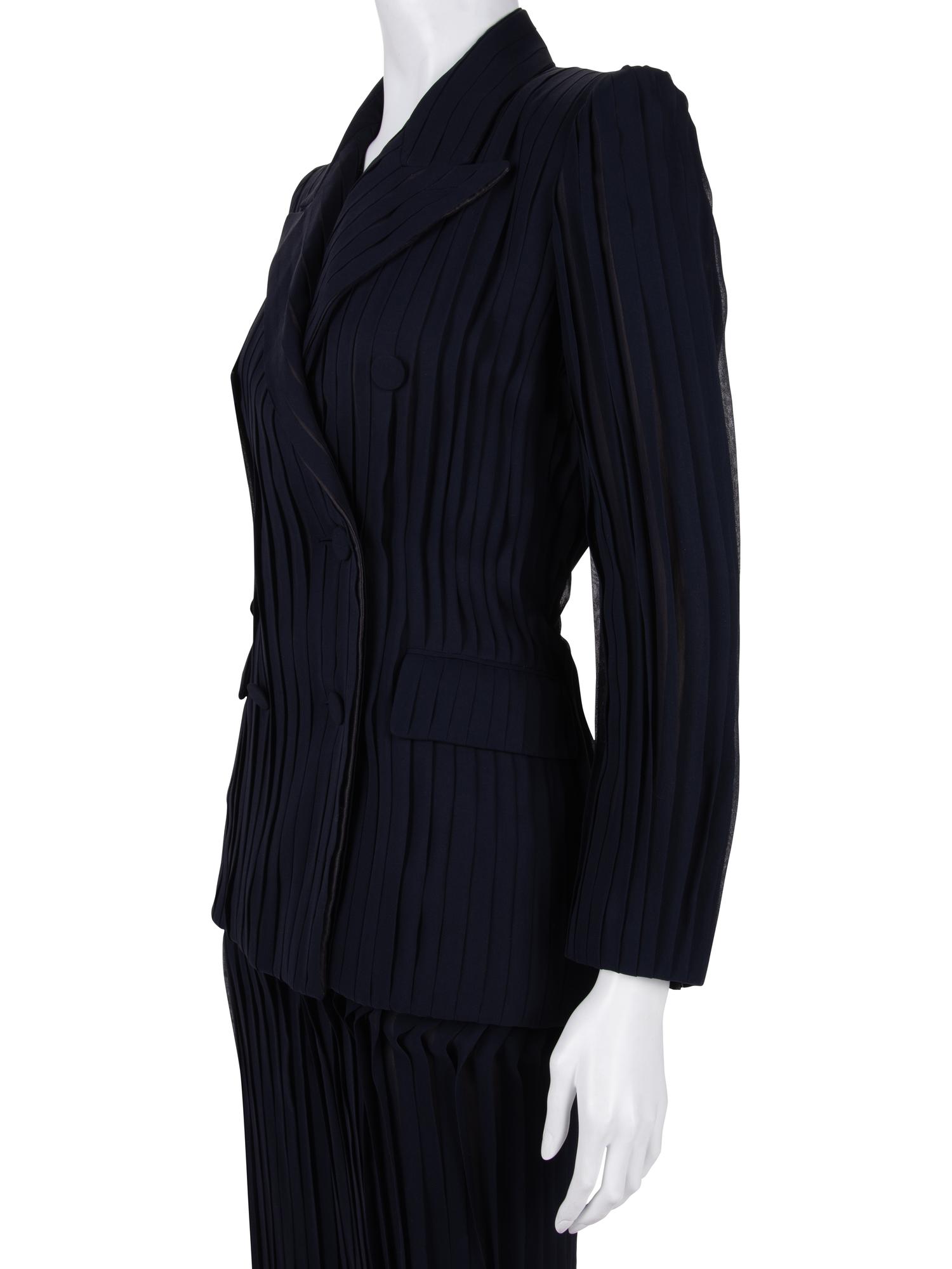 Jean Paul Gaultier Haute Couture Crepe Pant Suit, 1990-2000s