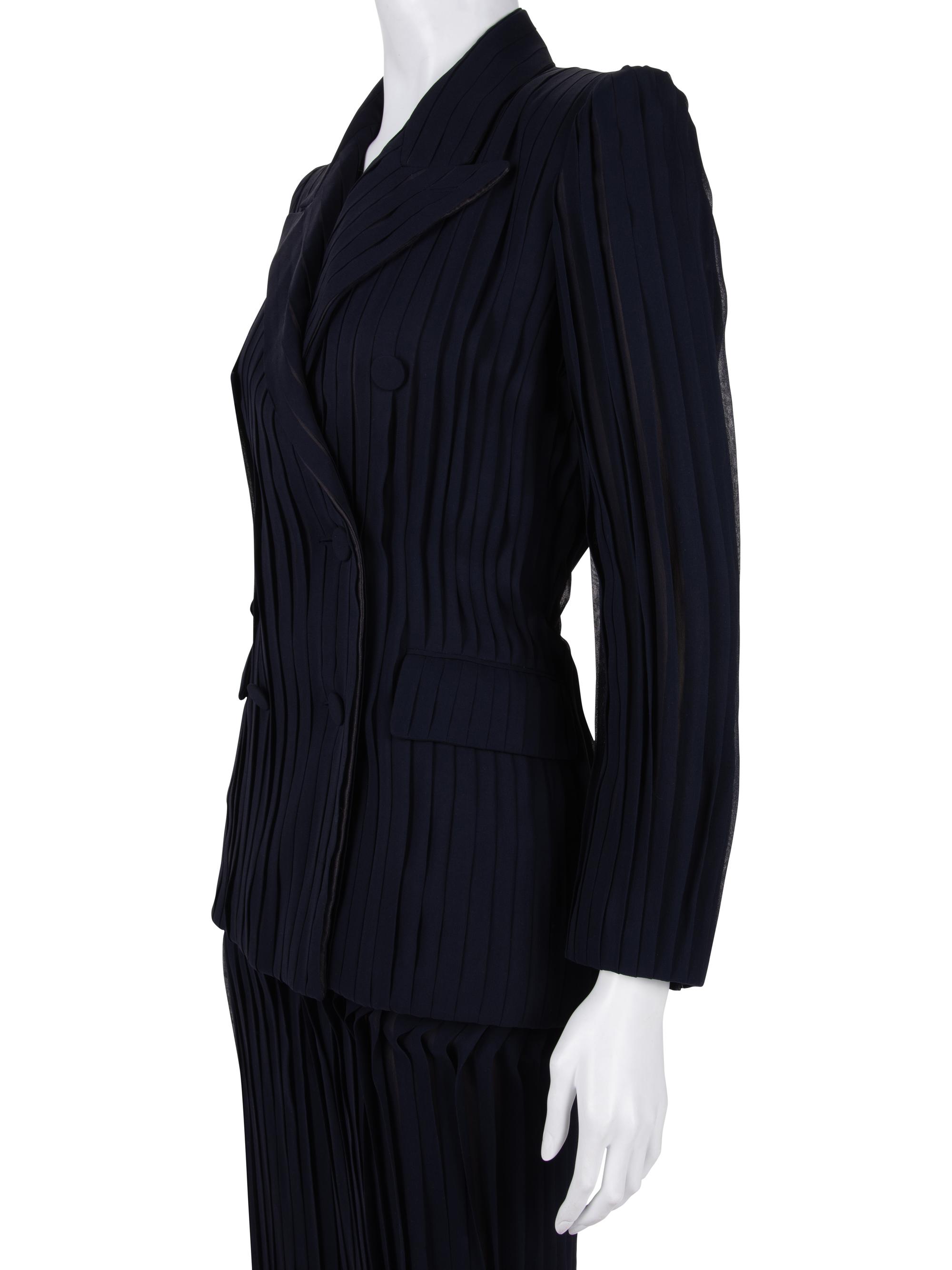 Jean Paul Gaultier Haute Couture Crepe Pant Suit, 1990-2000s