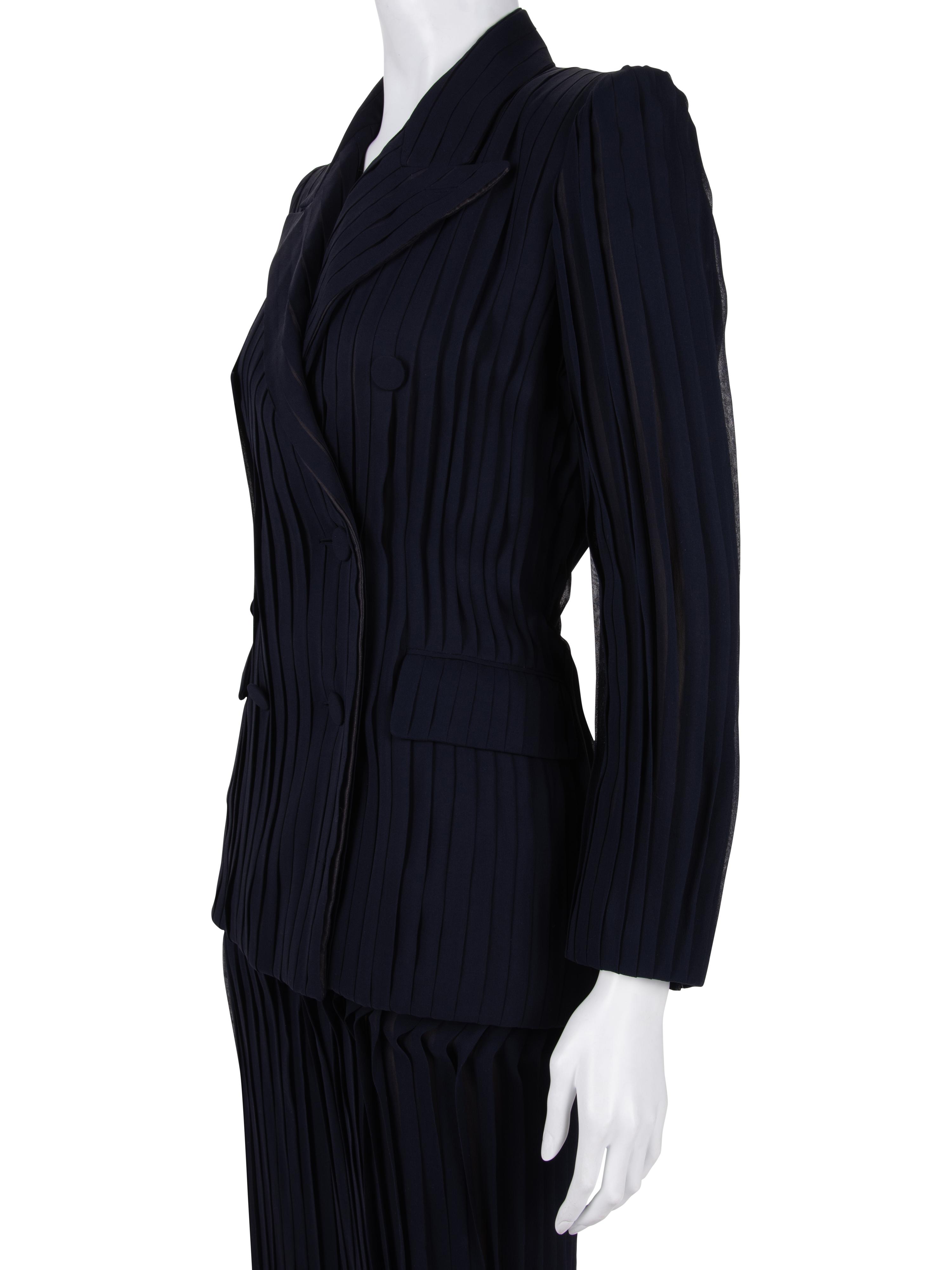 Jean Paul Gaultier Haute Couture Crepe Pant Suit, 1990-2000s