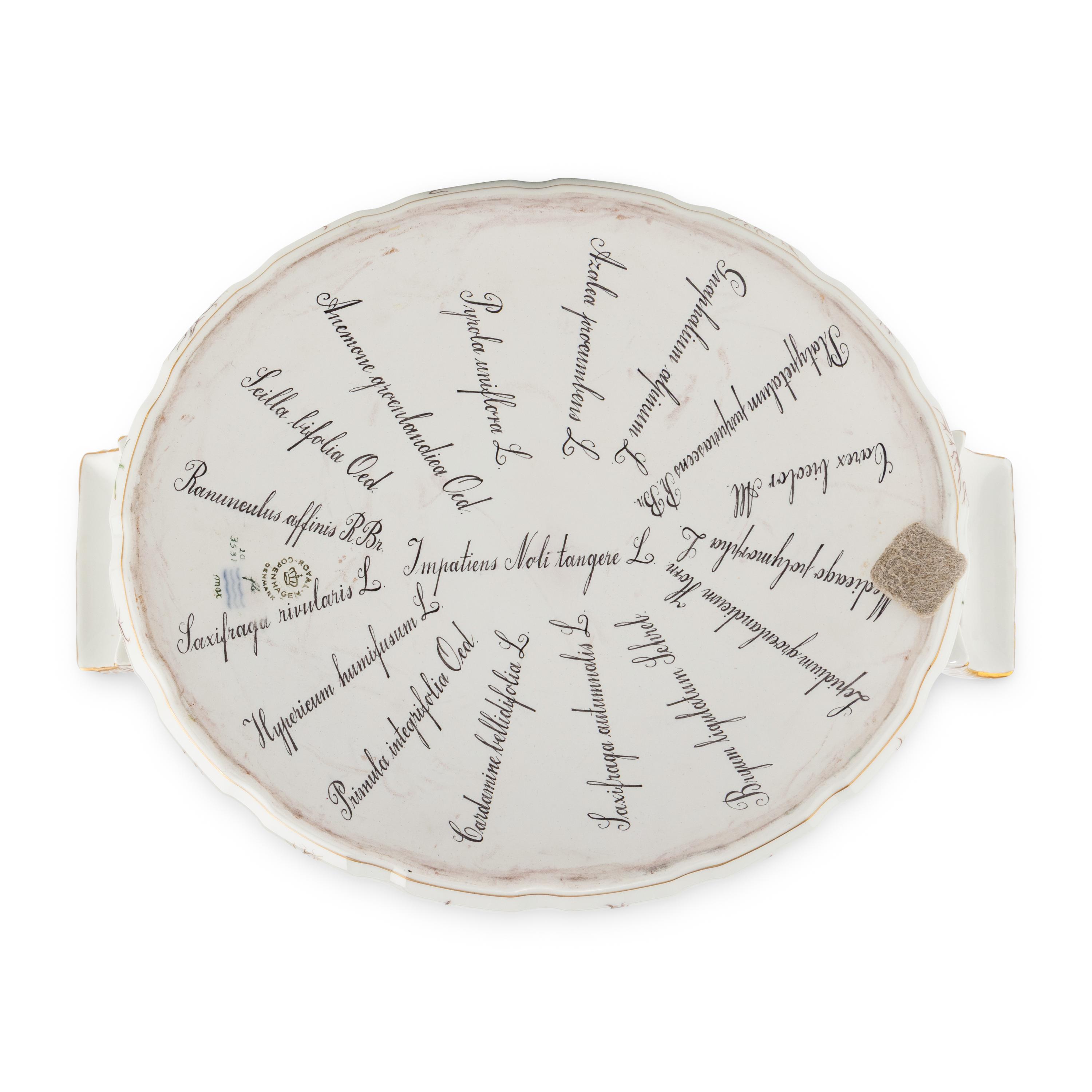 A Royal Copenhagen Flora Danica Porcelain Monteith