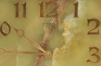 A Tiffany and Co. Brass and Onyx Clock