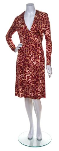 A Diane von Furstenberg Silk Wrap Dress, Size 6.