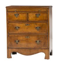 A George II-Style Walnut Four-Drawer Chest