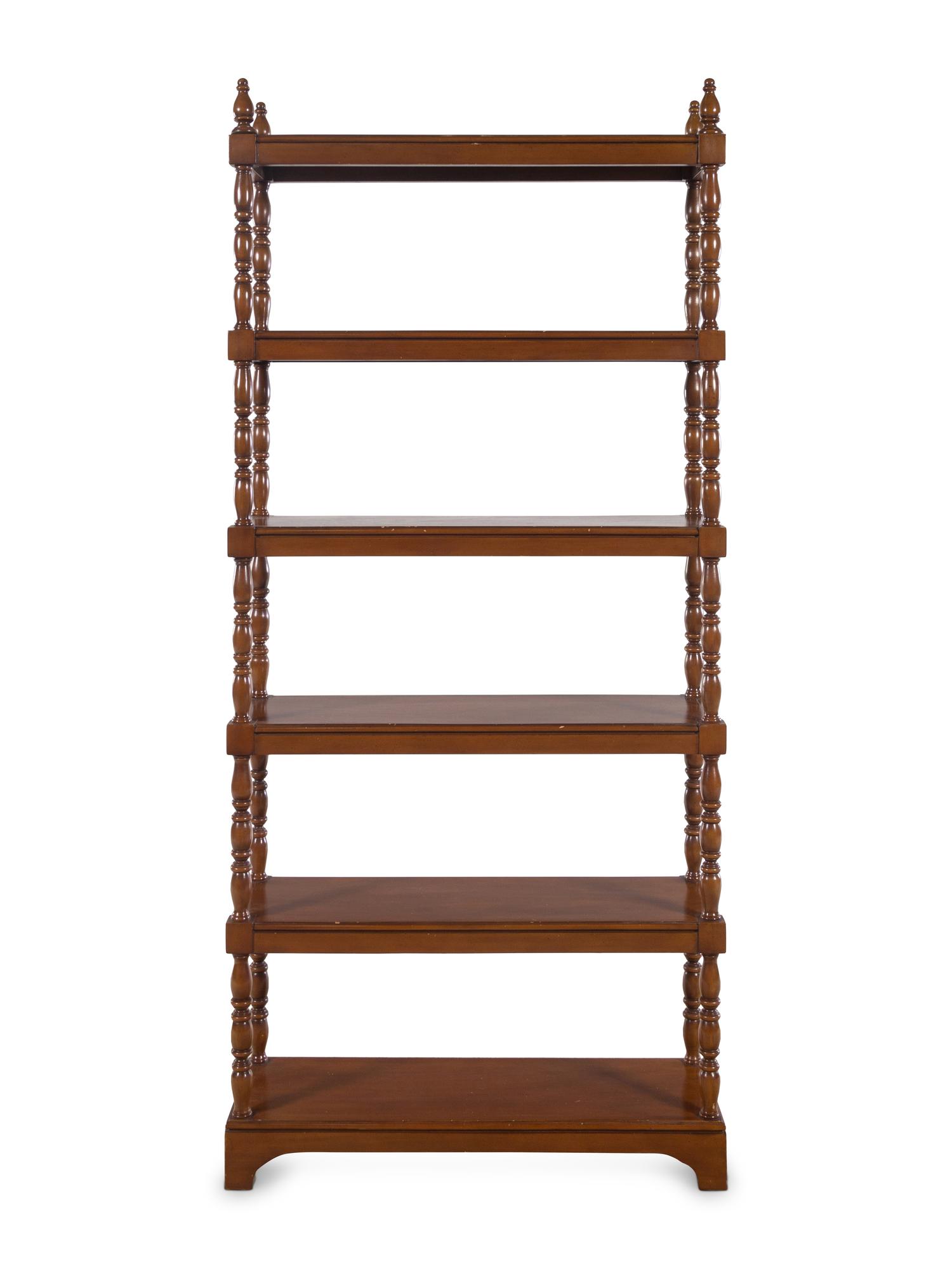 A Regency Style Walnut Étagère