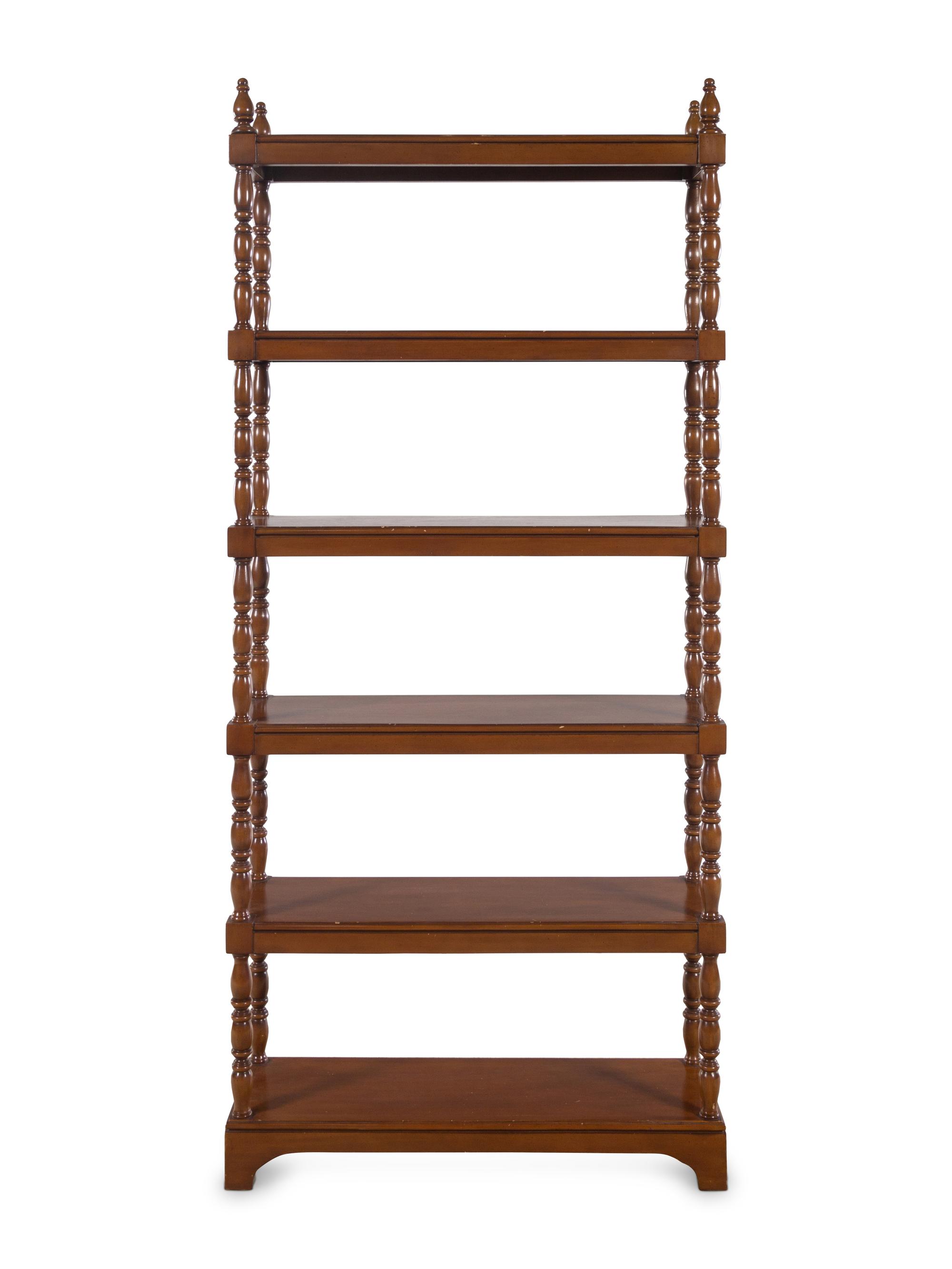 A Regency Style Walnut Étagère