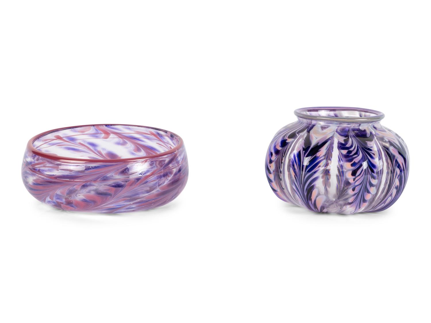 Two Contemporary Glass Articles