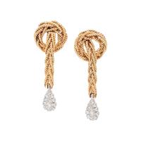 BICOLOR GOLD AND DIAMOND EARRINGS