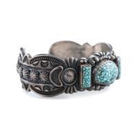 Silver and #8 Turquoise Cuff Bracelet