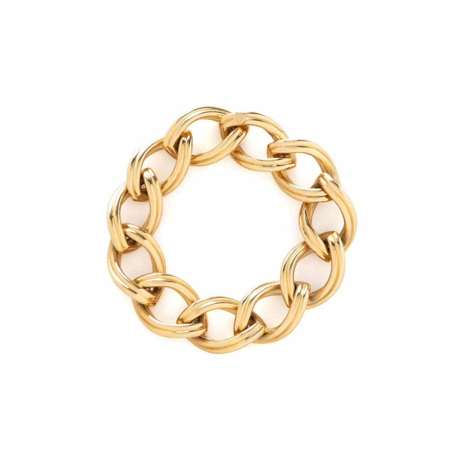 YELLOW GOLD LINK BRACELET