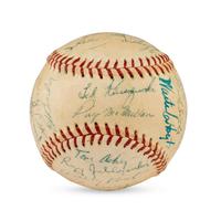 A 1956 Cincinnati Reds Team Signed Autograph Baseball