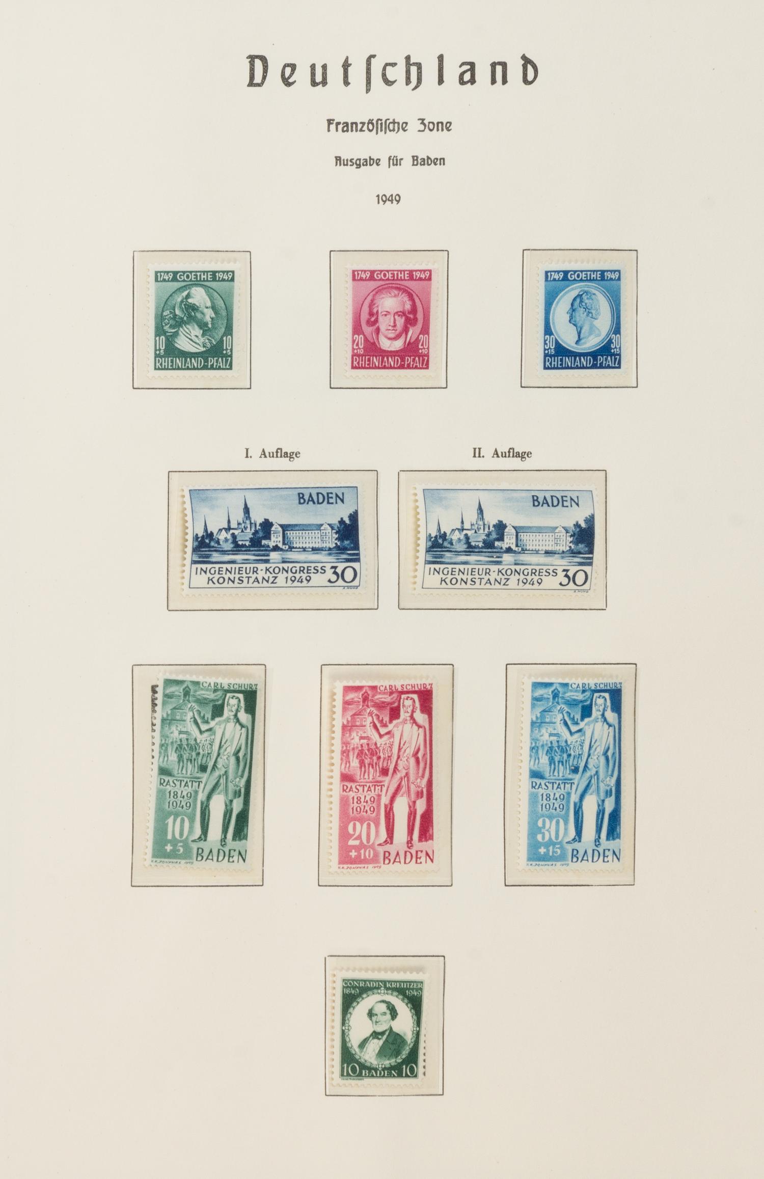 A Collection of 20th Century German Stamps — 1924-1962