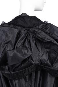 Callot Soeurs Black Silk Taffeta Cape, 1910-20s