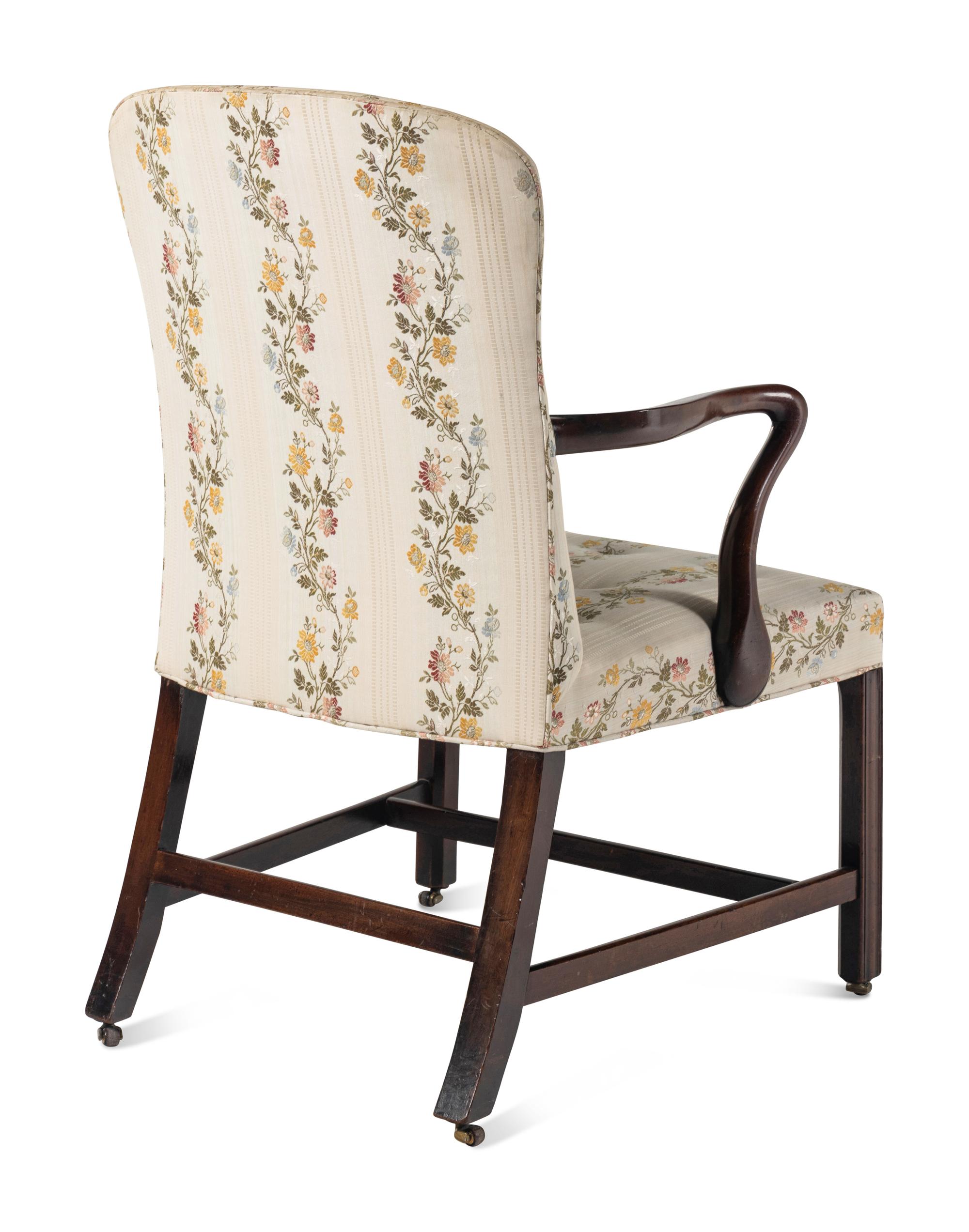 An English Mahogany Lolling Chair