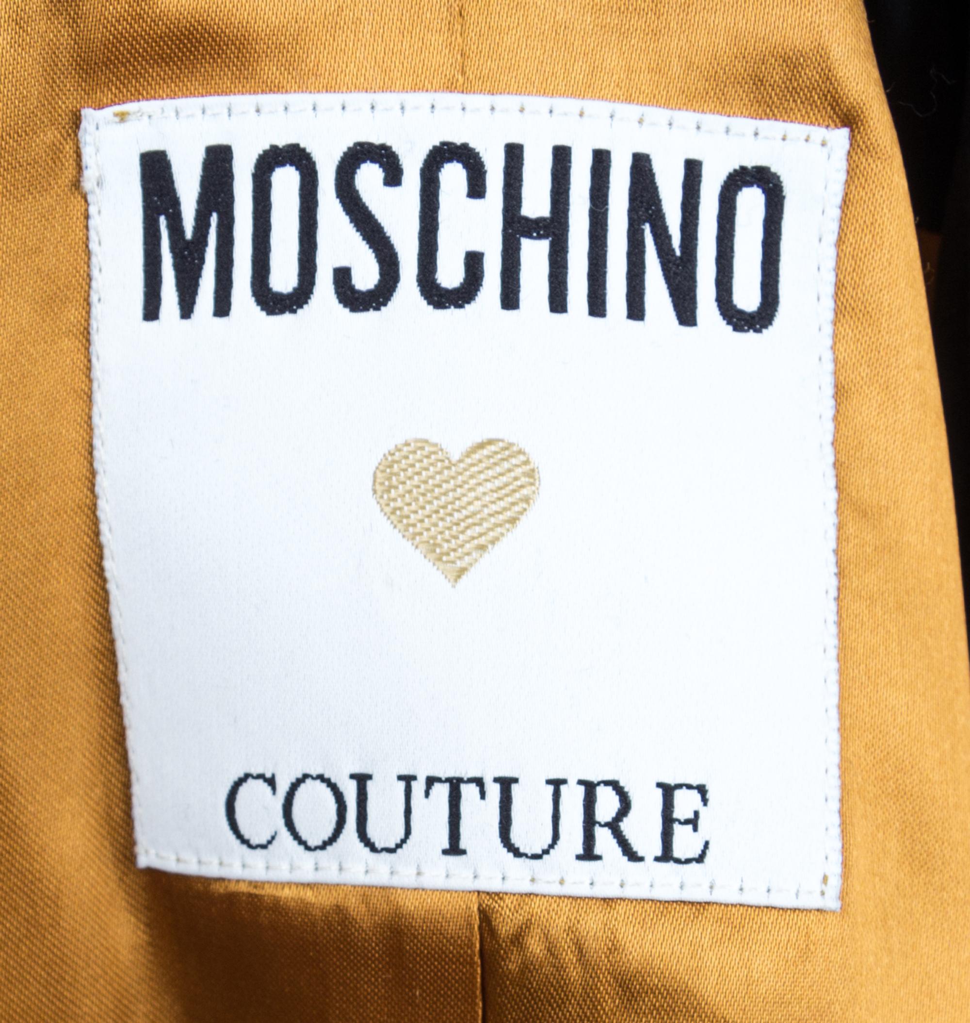 A Moschino Couture Black Cropped Jacket,