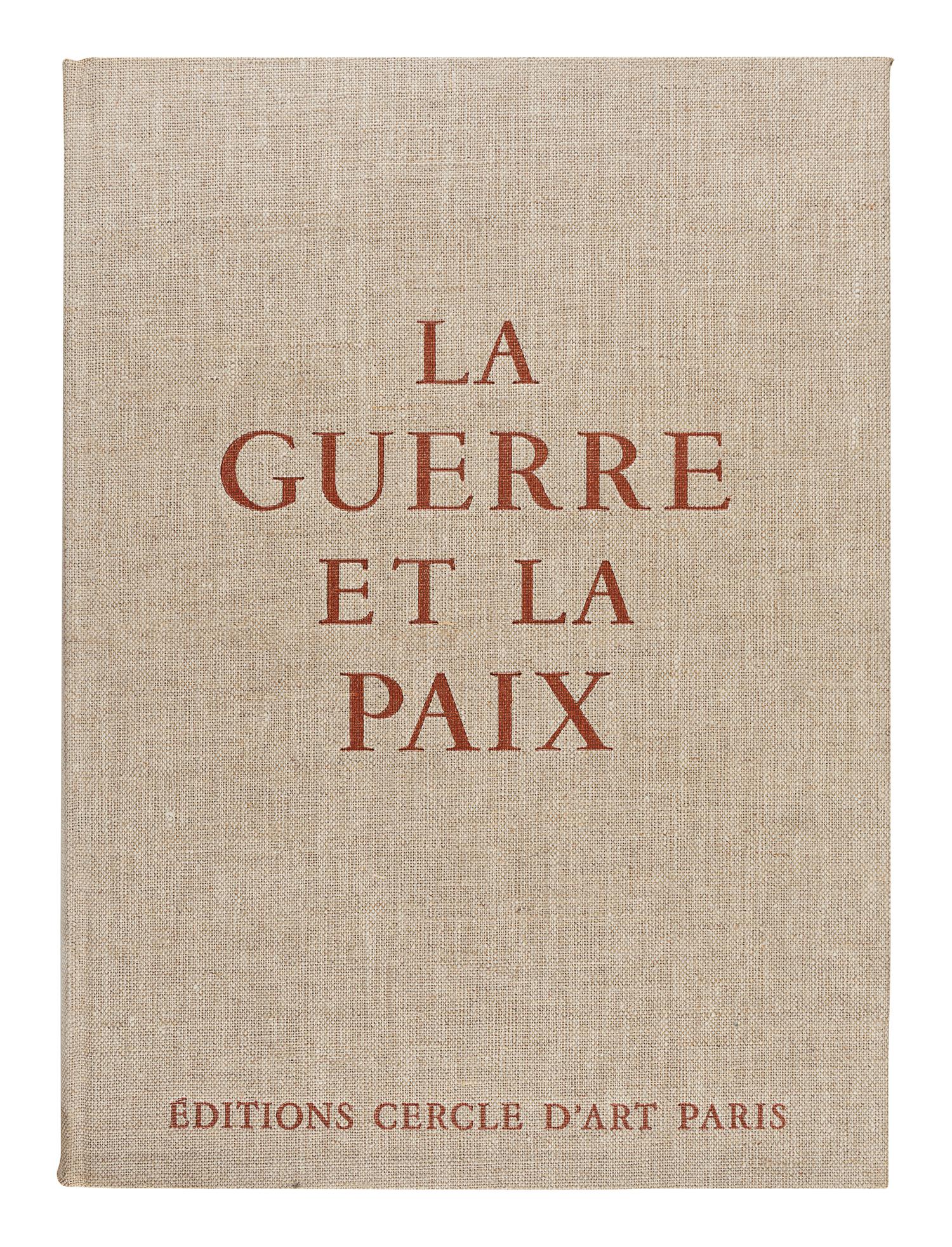 PICASSO, Pablo (1881-1973). -- ROY, Claude. La Guerre et la Paix. Paris: Éditions Cercle D’art, 1954.