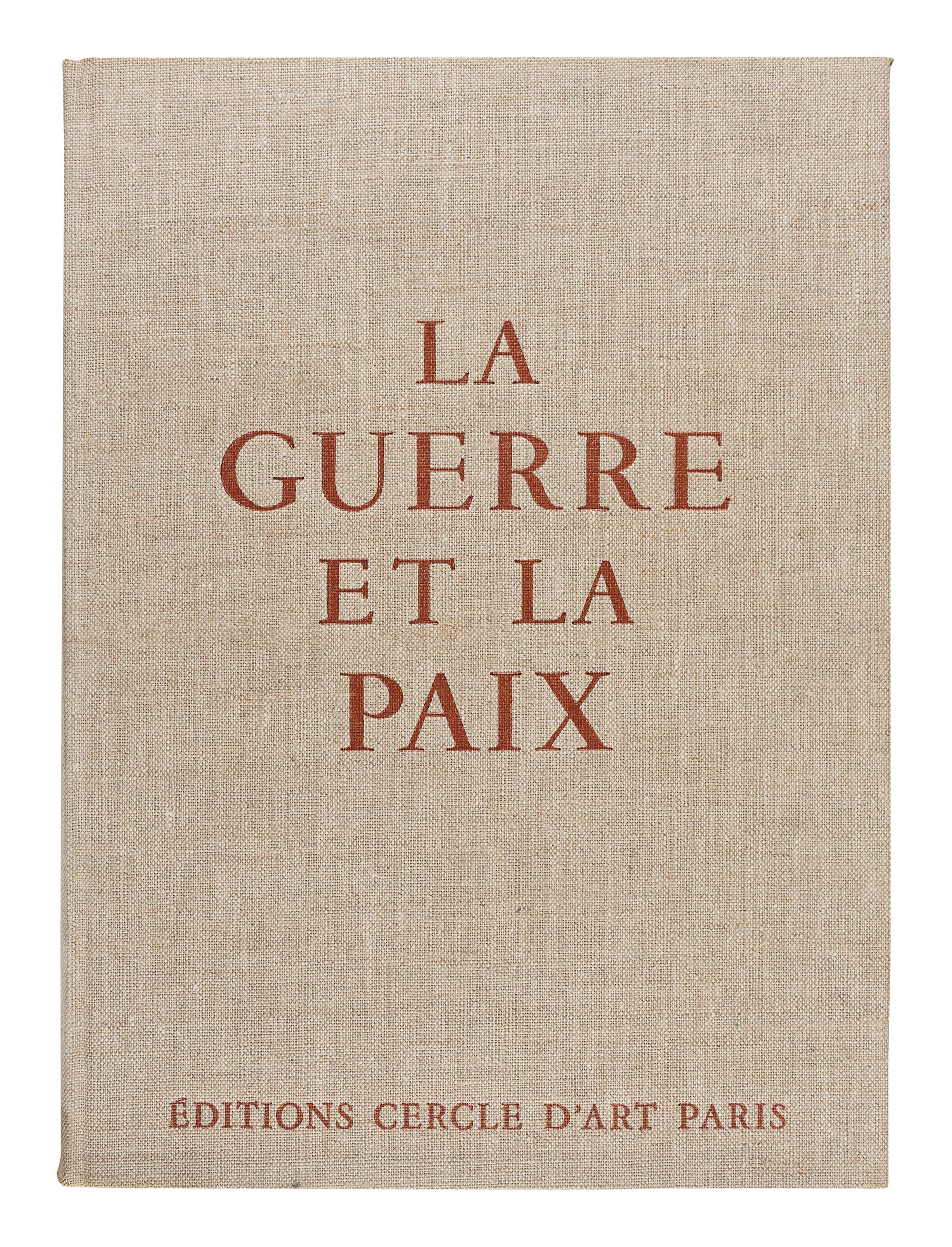 PICASSO, Pablo (1881-1973). -- ROY, Claude. La Guerre et la Paix. Paris: Éditions Cercle D’art, 1954.