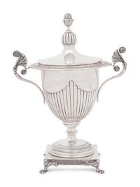 An Italian Silver Covered Sugar