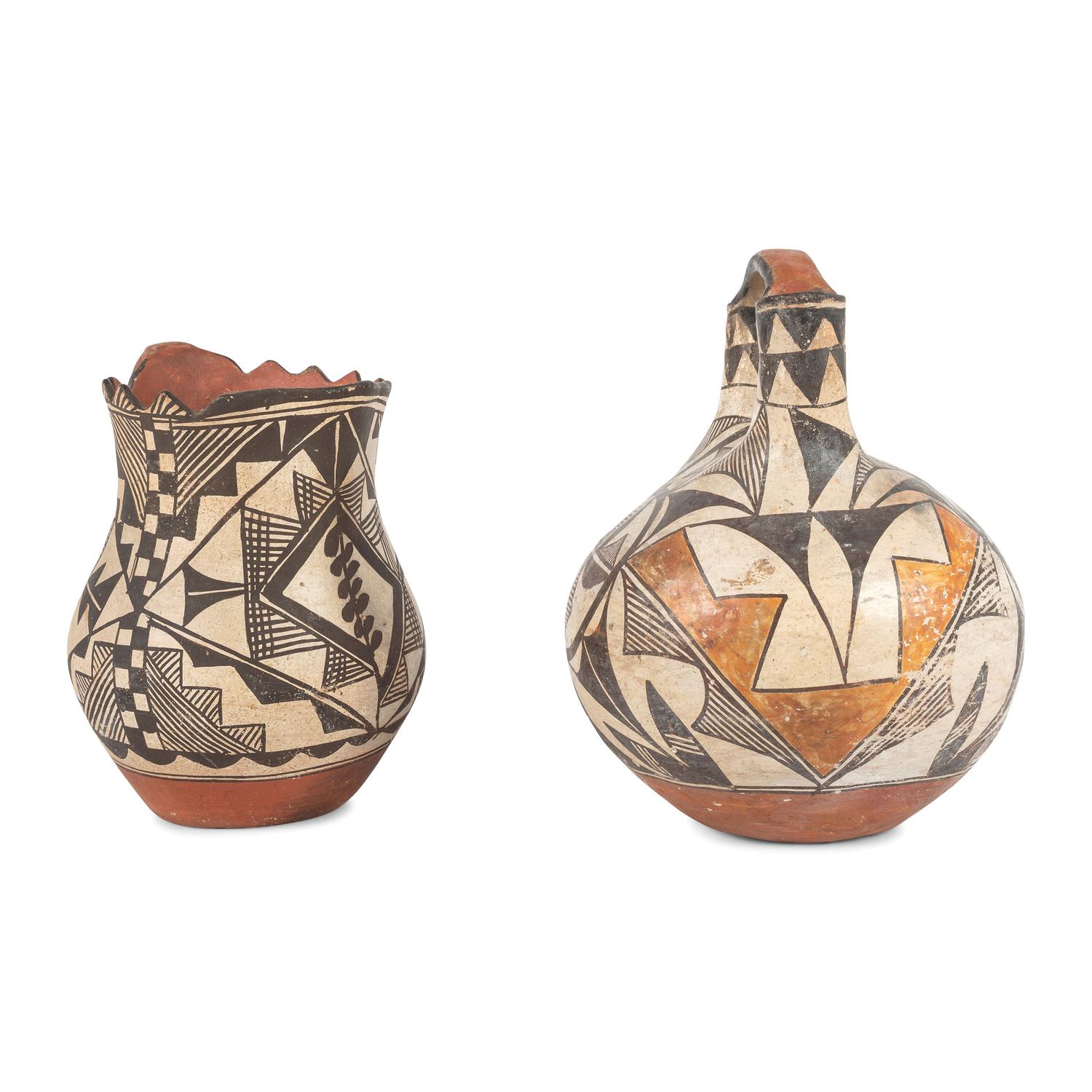 Acoma Pottery Pitcher and Wedding Jar
