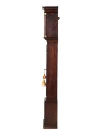 A George III Oak and Walnut Tall Case Clock