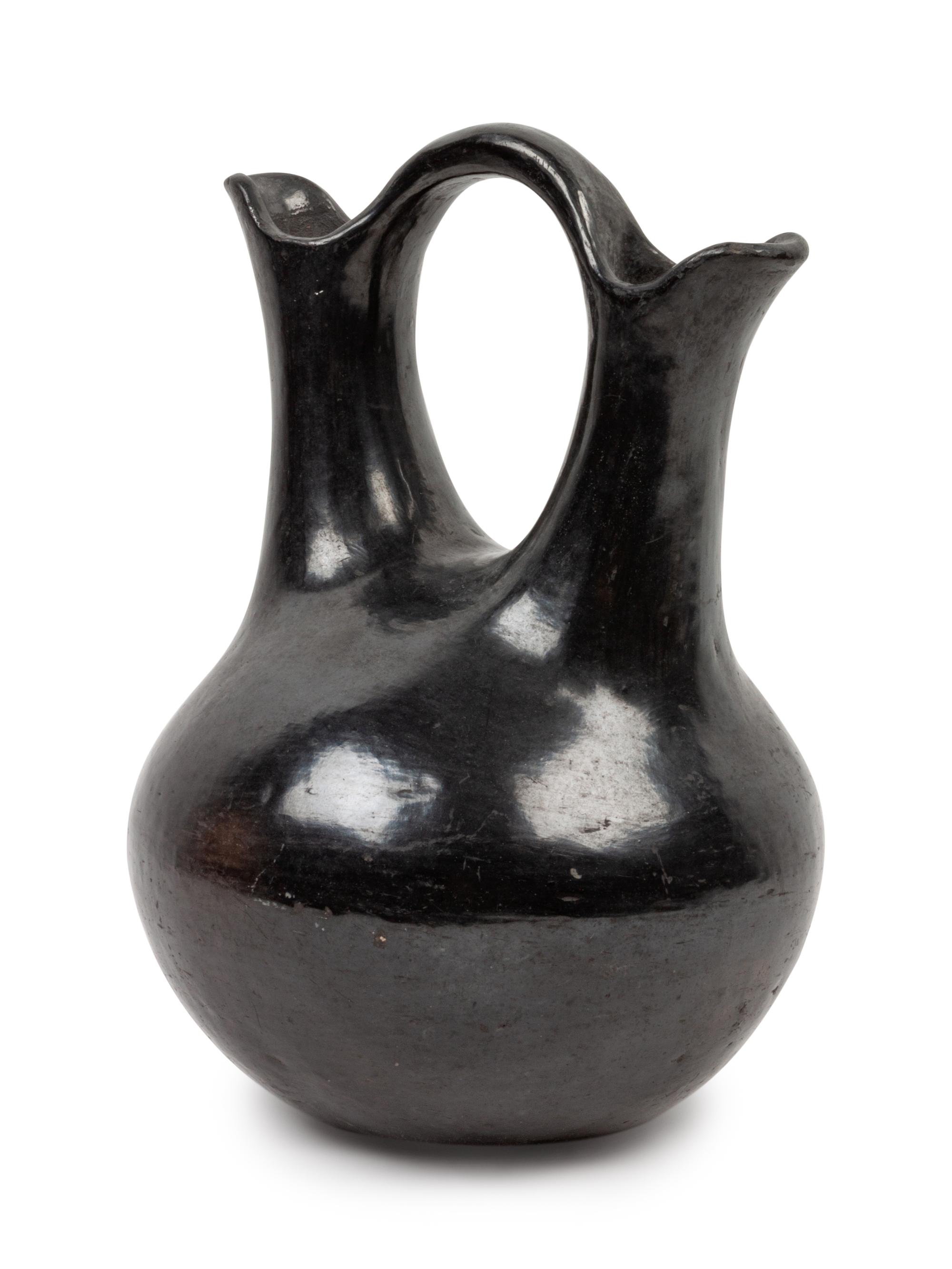 Santa Clara Blackware Wedding Vase