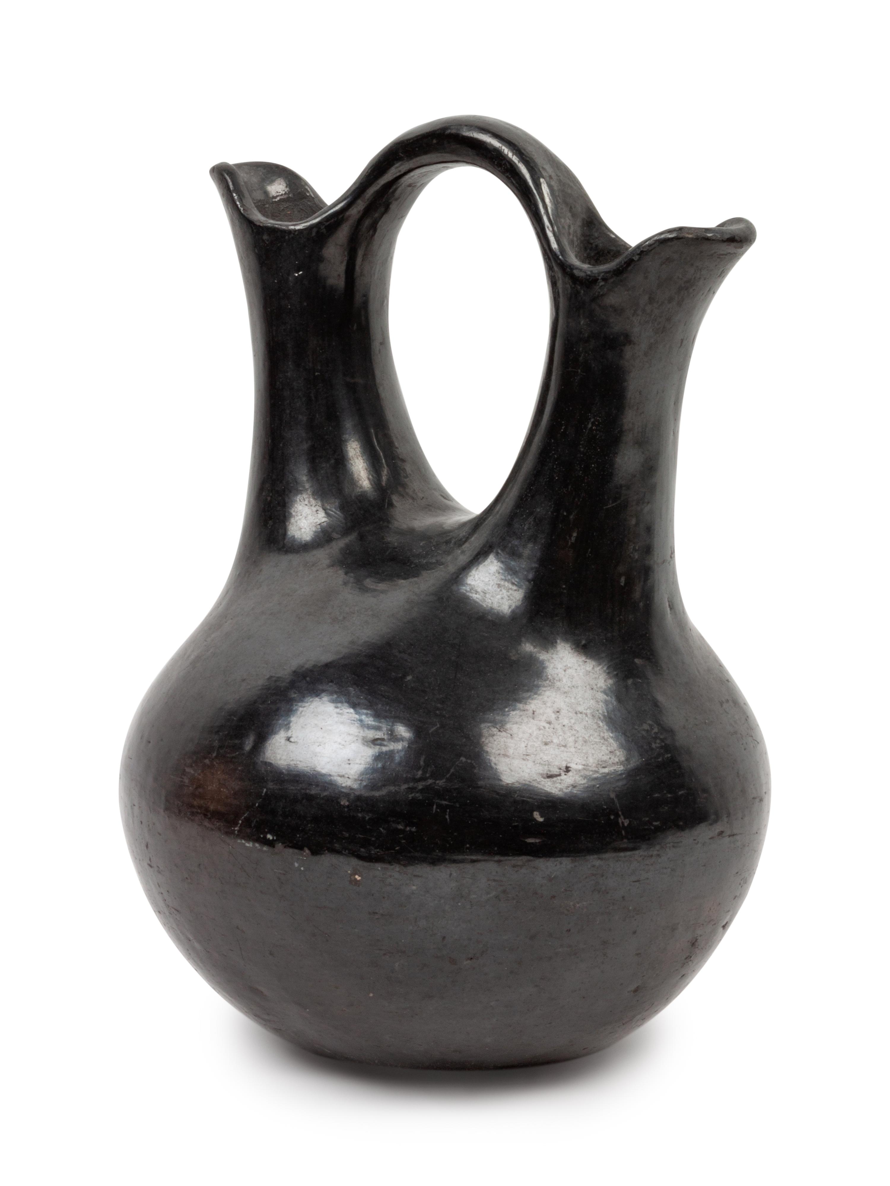 Santa Clara Blackware Wedding Vase