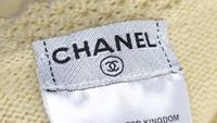 A Chanel Celery Cashmere Twin Set, Size 38.