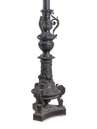 A Painted Cast Metal Torchère