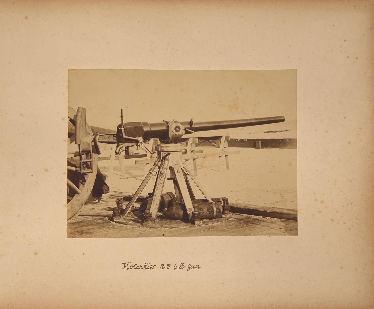 [Guns & Artillery] A Late 19th Century Photograph Album of Ordnance and Artillery from "Freedom's Fortress" Fort Monroe