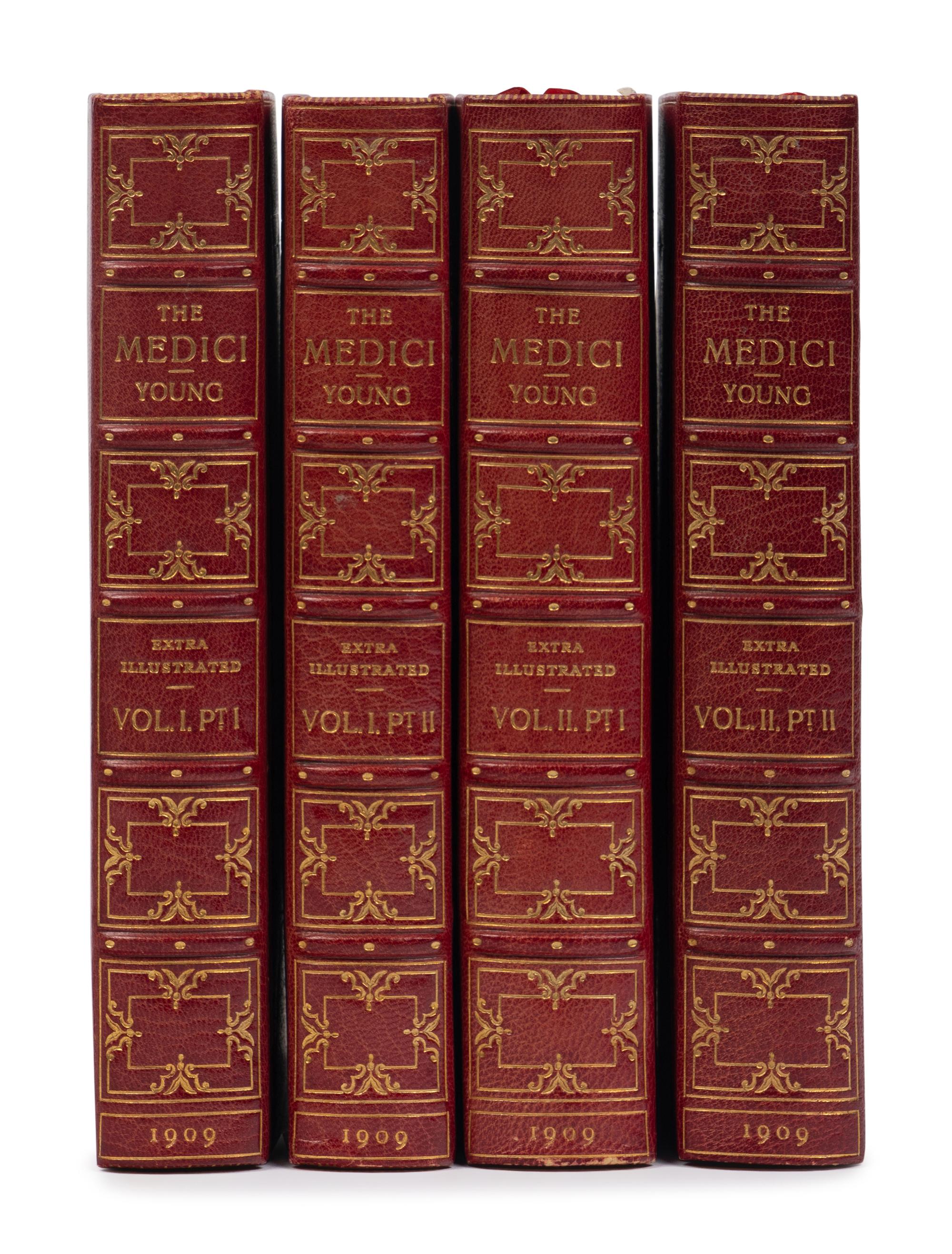 [BINDING]. YOUNG, George Frederic, Col. (1846-1919). The Medici . London: John Murray, 1909.